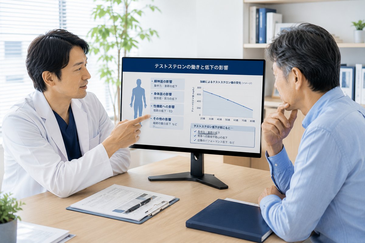 医師による診察・説明のようす